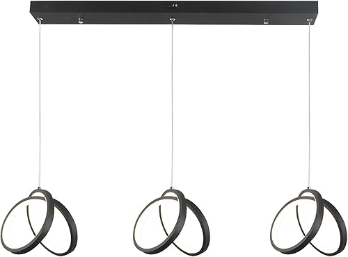 Miniatura 6 de Modernos candelabros de isla  Aplicación remota e inteligente con atenuación ajustable, brillo brillante en 60-118 pies cuadrados, luces de techo