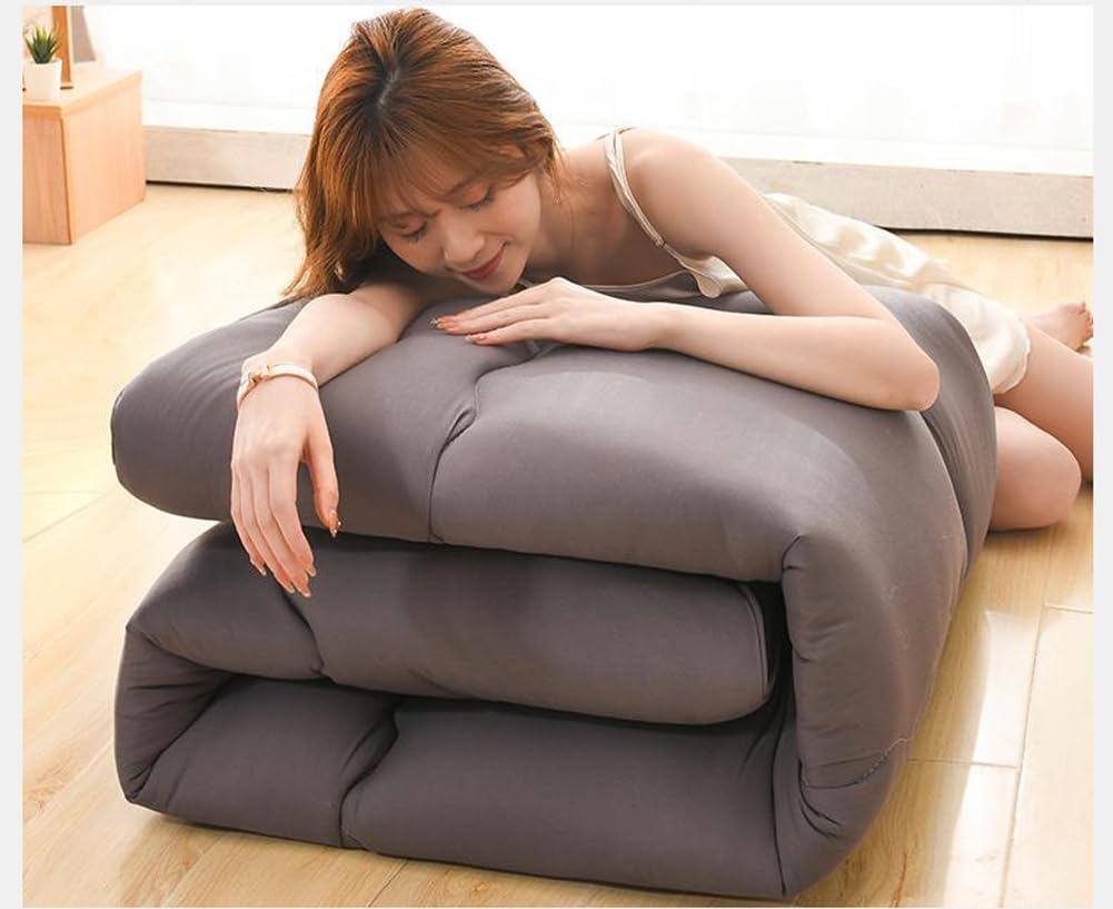 Generic Materasso Futon Giapponese Pieghevole Tatami, Materassino Tatami Pieghevole, 150x200cm, Cotone, Fibra di Poliestere, Poliuretano, Medio, Tradizionale Giapponese