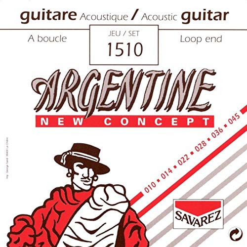 CUERDAS GUITARRA ACUSTICA - Savarez (Argentine 1510) New Concept Extra Lite Lazo Standard Ten