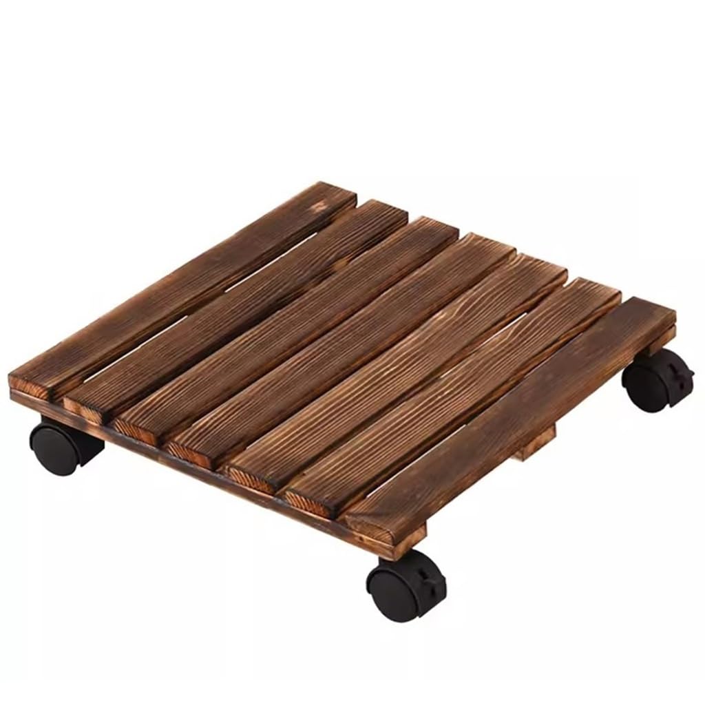 Carrito de flores rodante con ruedas – 50 x 50 cm para interiores y exteriores, bandeja portátil para plantas de jardín fácil de plantar y jardinería, perfecto para principiantes de plantas