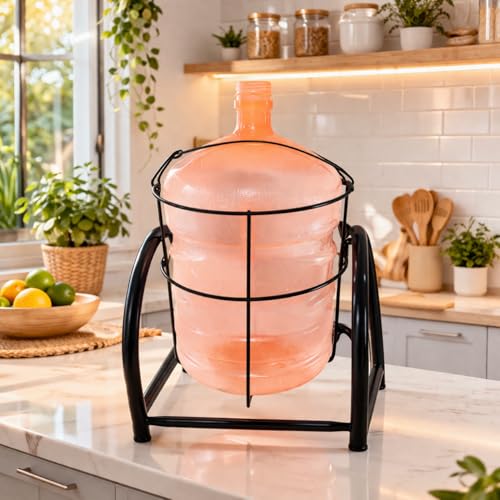 Reviews de Porta garrafon de agua walmart los más recomendados. 41 ALMAPRAC Soporte Porta Garrafón con Columpio Negro | Base Metálica para Dispensar Agua, Ideal para Hogar y Oficina