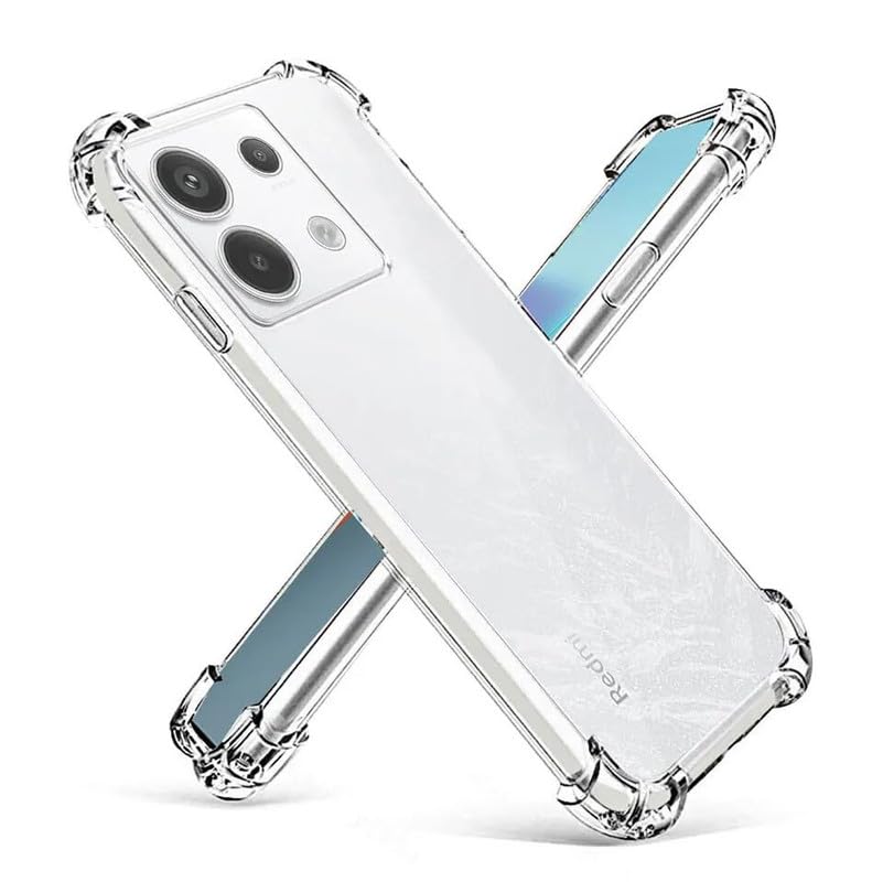 Image of Case Creation New Redmi Note 13 Premium Imported 0.3mm Crystal Clear Totu Silicone Transparent Flexible Soft Corner Protection with TPU Slim Back Case Cover for Mi Note 13