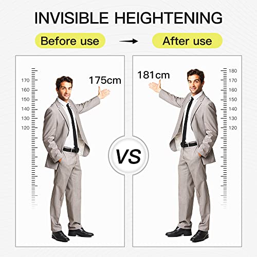 Image of Height Increase Insole 3-Layer Air Cushion Heel Insert Lift Shoes Insole for Men and Women Invisible Elevator Adjustable Insoles (Full Pad, 2.4 Inch)