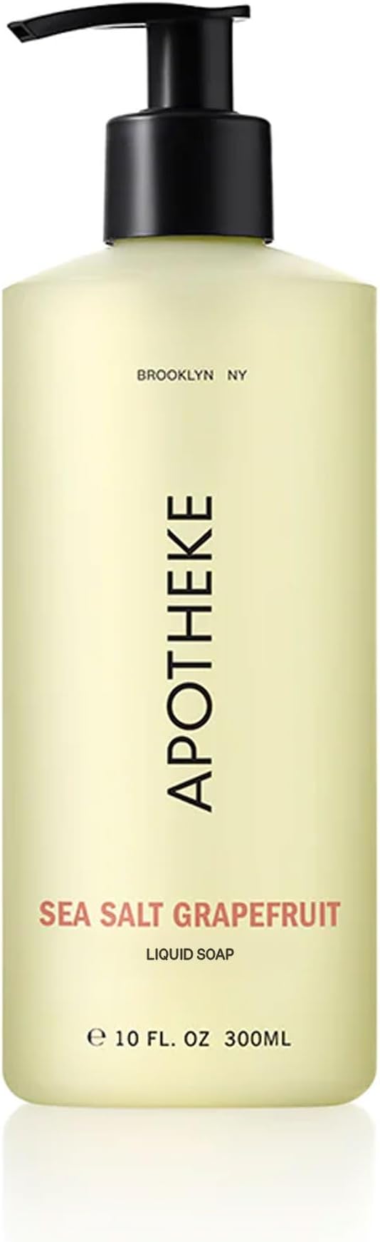 APOTHEKE Liquid Soap - Plant-Based (10fl oz) - Made in the USA (Sea Salt Grapefruit)