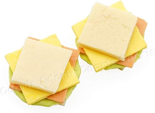 Miniatura 2 de Odoria 112 sándwich miniatura 2pcs accesorios de decoración de casa de muñecas