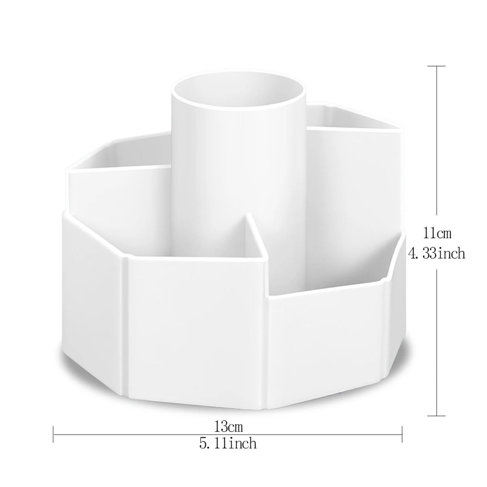 Pencil Holder 1pc Multifunktionaler 360-Grad-Schwenk-Bleistifthalter Kreativer Desktop-Organizer mit hoher Kapazität Schul- und Bürobedarf(Blue)