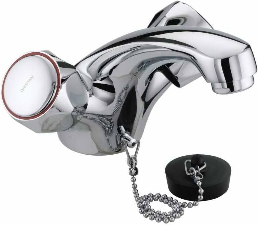 Bristan VAC BASNW C MT Club Mono Basin Mixer without Waste and Metal Heads - Chrome Plated