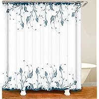 arteneur® Douchegordijn, anti-schimmel, 200 x 220 cm, gerecycled, met Oeko-Tex-standaard 100, verzwaarde zoom, ondoorzichtig, waterdicht, wasbaar, 12 ringen, kust