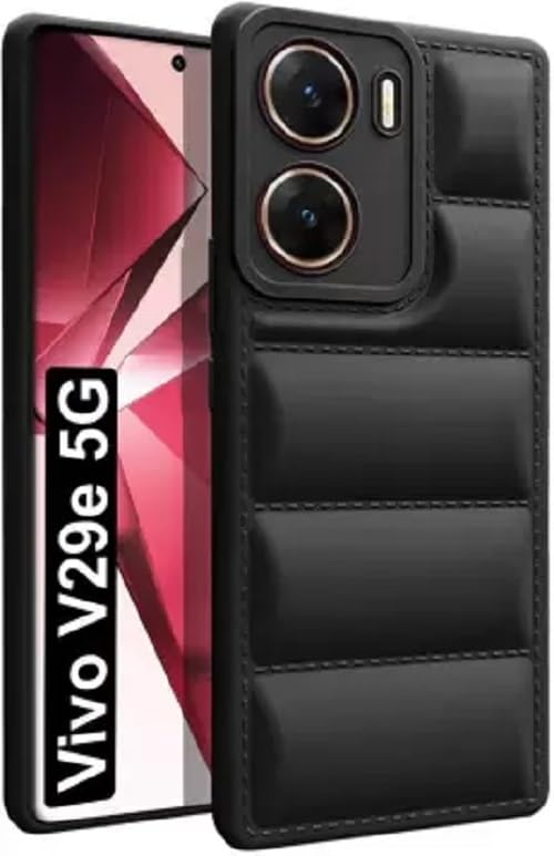 Exotic Flourish Accessories Back Cover Compatible with | Matte Soft Case | Camera Protection | Liquid Silicon Puff Case Compatible with (Vivo Y16)