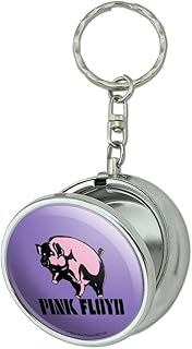 GRAPHICS & MORE Pink Floyd Pig Portable Travel Size Pocket Purse Ashtray Keychain with Cigarette Holder