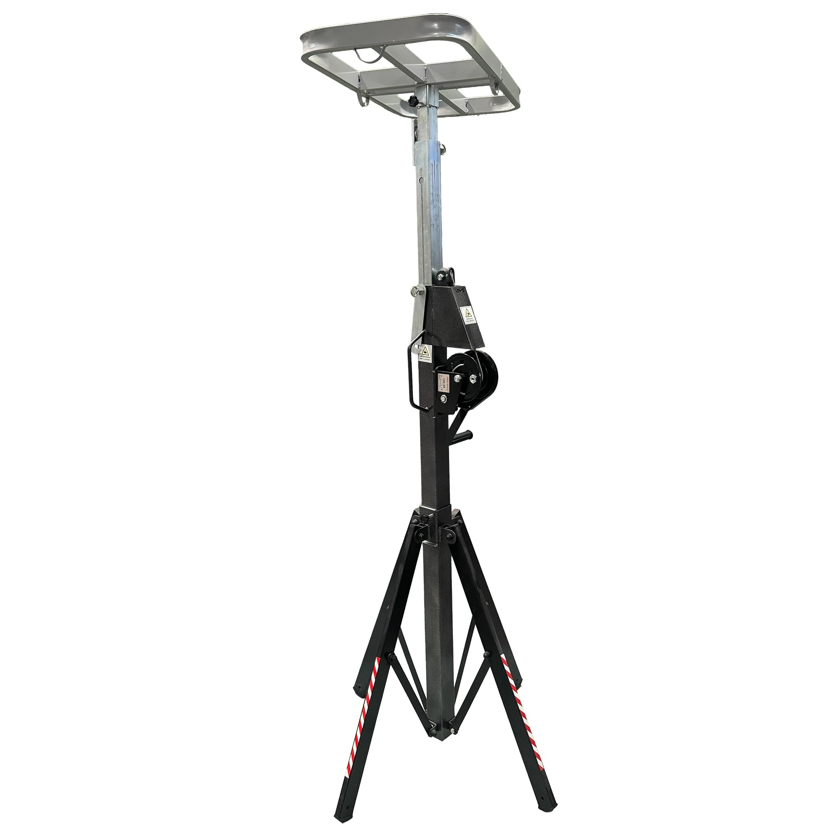 3S SuperSamaStore Elevatore Sollevatore per Installare Unità Esterne di Condizionatori e Moto Condensanti, Cavalletto Telescopico per Sollevare Climatizzatori, Portata Max 130kg, Altezza Max 3.65m