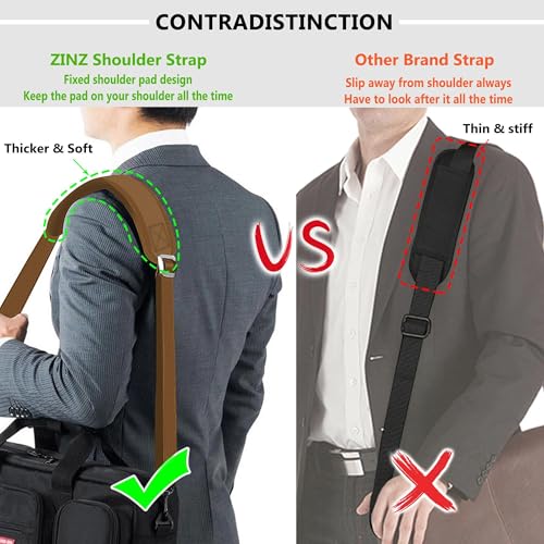 Image of ZINZ Bag Shoulder Strap, Padded Adjustable Shoulder Strap Replacement