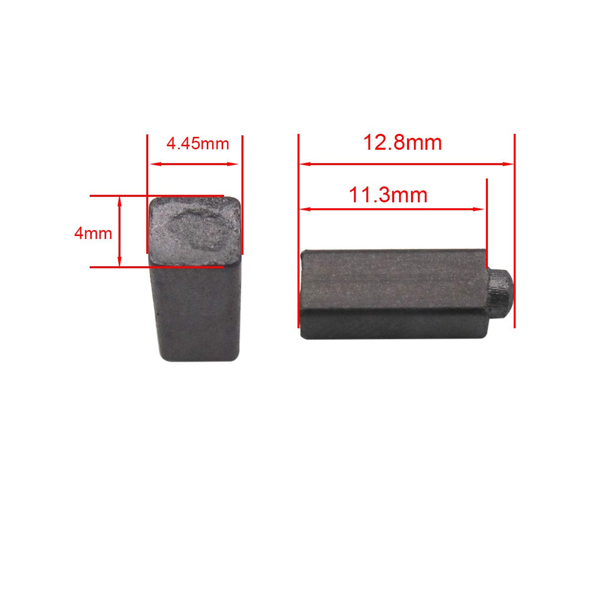 ckpsms Brand- 10PCS Carbon Motor Brush 4mmx4.5mm x13mm for Home Sewing Machine
