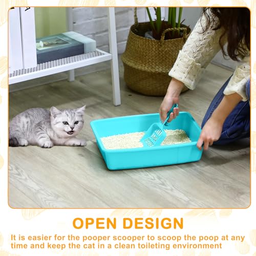 Kit 10 piezas caja de arena abierta para gato mediana miniatura 6