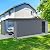 Dyncan Outdoor Storage Shed 20x10 FT, Metal Garden Utility Tool House with Slope Roof and Ventilation, Black