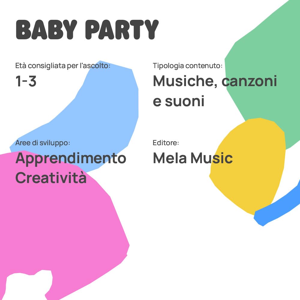 FABA Personaggio Sonoro Baby Party - Canzoncine - Giocattolo, Contenuti Educativi, Versione Italiana, Bambini 0+ Anni