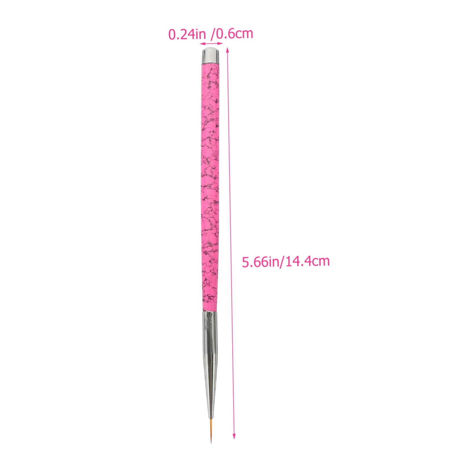 Gogogmee 3 pcs Nail Art Liner Brush Durable Nail Art Pens for Professional Manicure DIY Designs Easy to Use Chic Colors for Home Salon