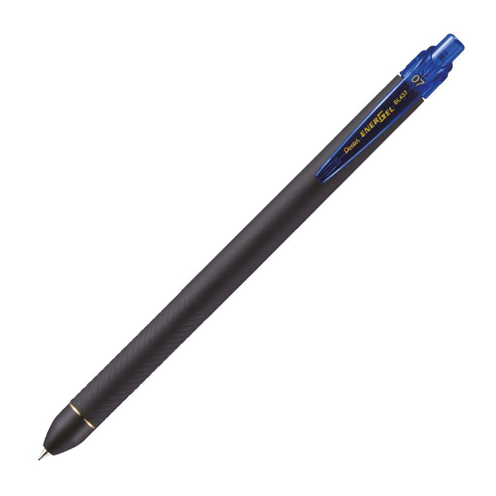 Pentel EnerGel Noir Retractable Rollerball Pen 0.7mm - Blue