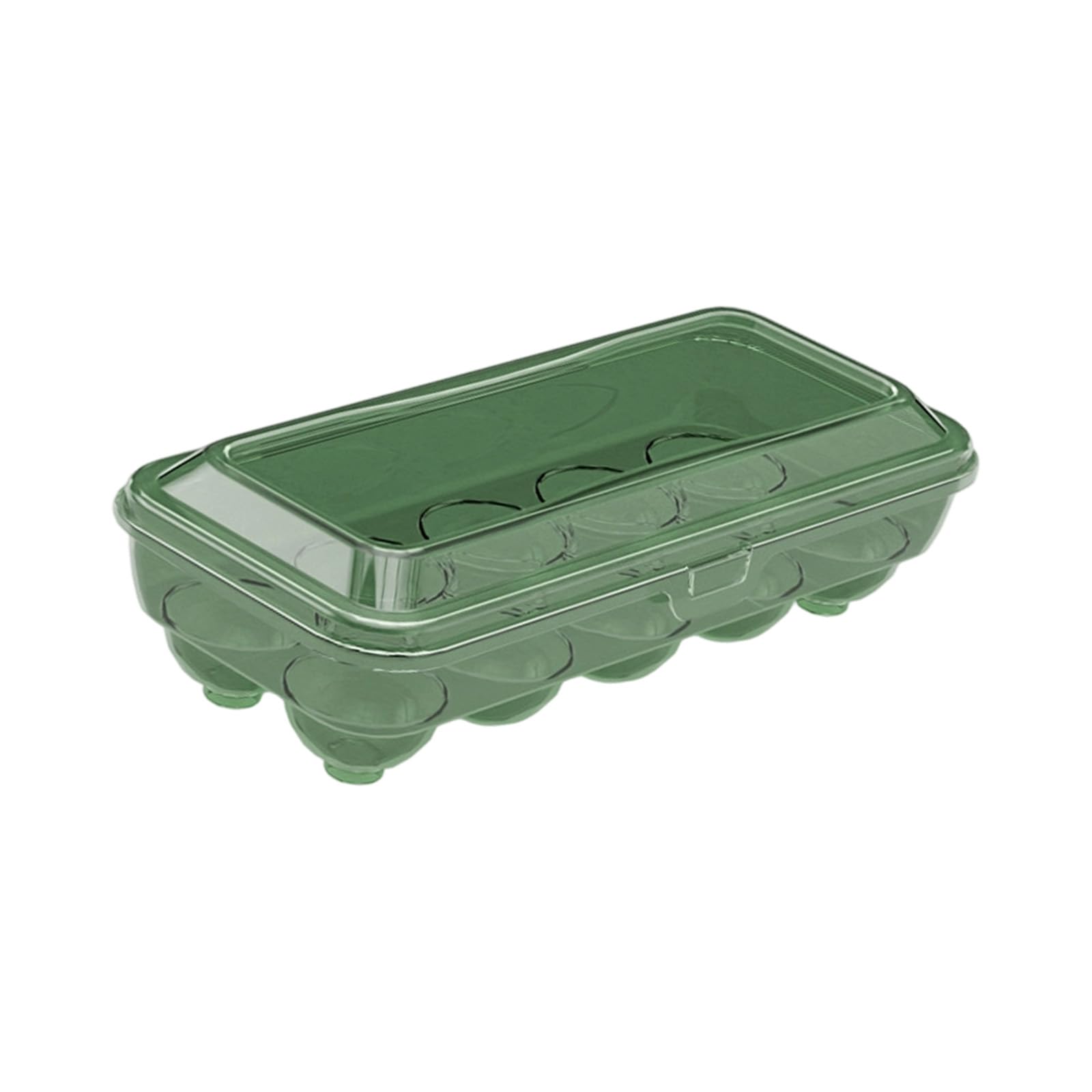 HENYGEN Portable Eggs Case with Dividers Refrigerator Storage Container with 10/15 Compartments Kitchen Tool Refrigerator Oocyte Planner