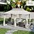 Outsunny 10' x 13' Patio Gazebo, Double Roof Outdoor Gazebo Canopy Shelter with Curtains, Solid Metal Frame for Garden, Lawn, Backyard and Deck, Cream White