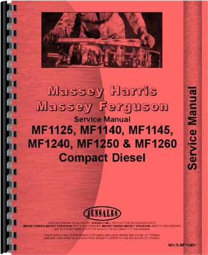 Massey Ferguson 1125 1140 1240 1250 1260 Tractor Service Manual (MH-S-MF1240+)