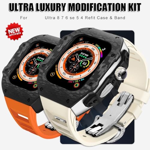 Kit boîtier carbone Apple Watch Ultra : style urbain et dynamique