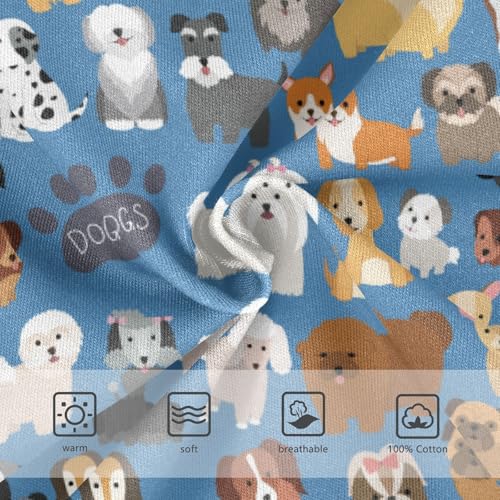 Boys' Exclusive Briefs Toddler Underwear 95% Combed Cotton Boxerbriefs 2T Dog Breed Assortment Pattern 763