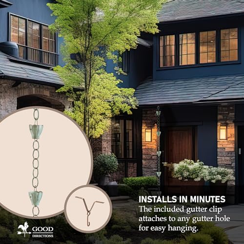 Good Directions 491V1-8 Crocus Rain Chain, 8-1/2 Feet Long thumb #2