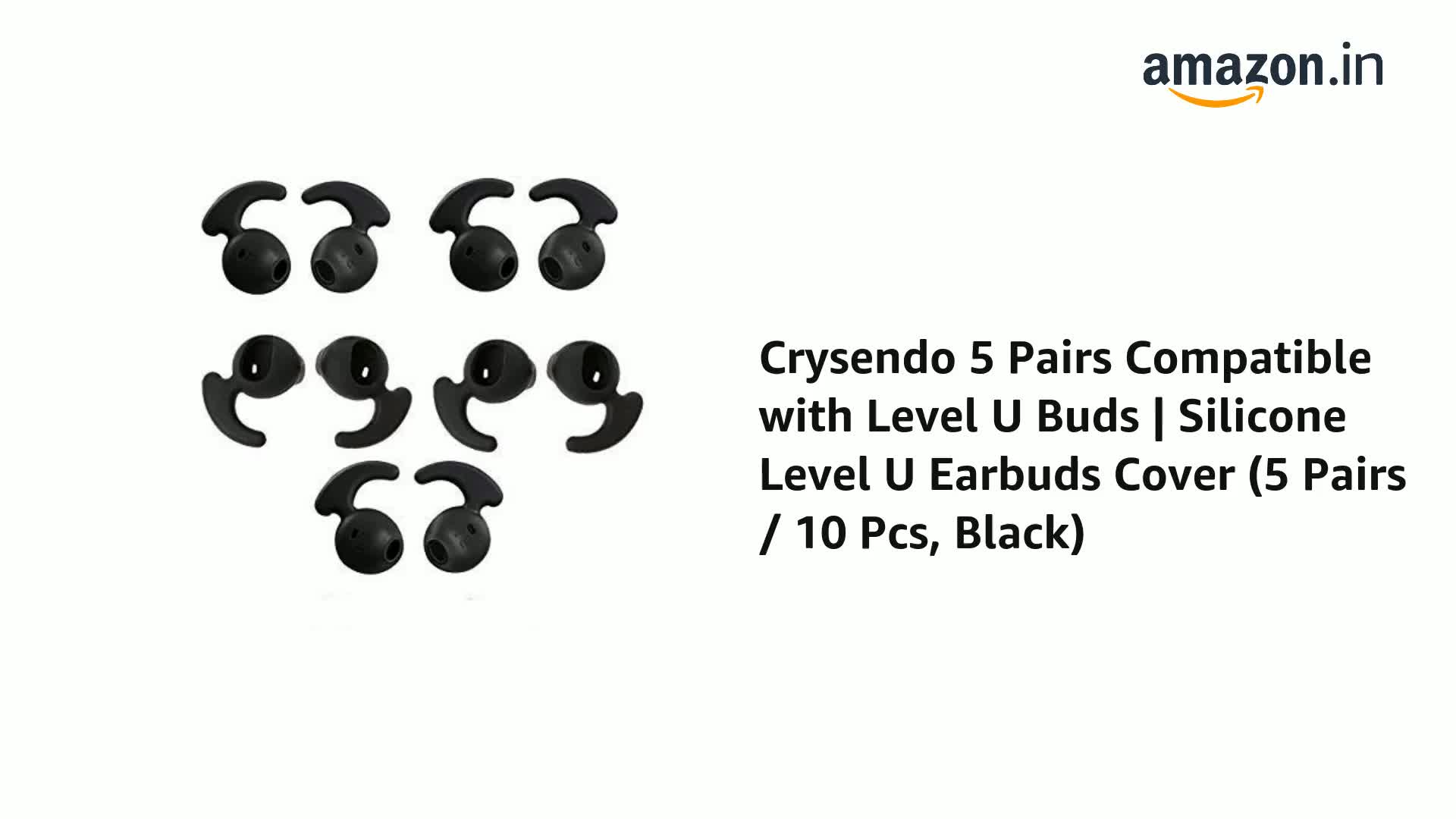 Silicone Level U Earbuds Cover (5 Pairs 