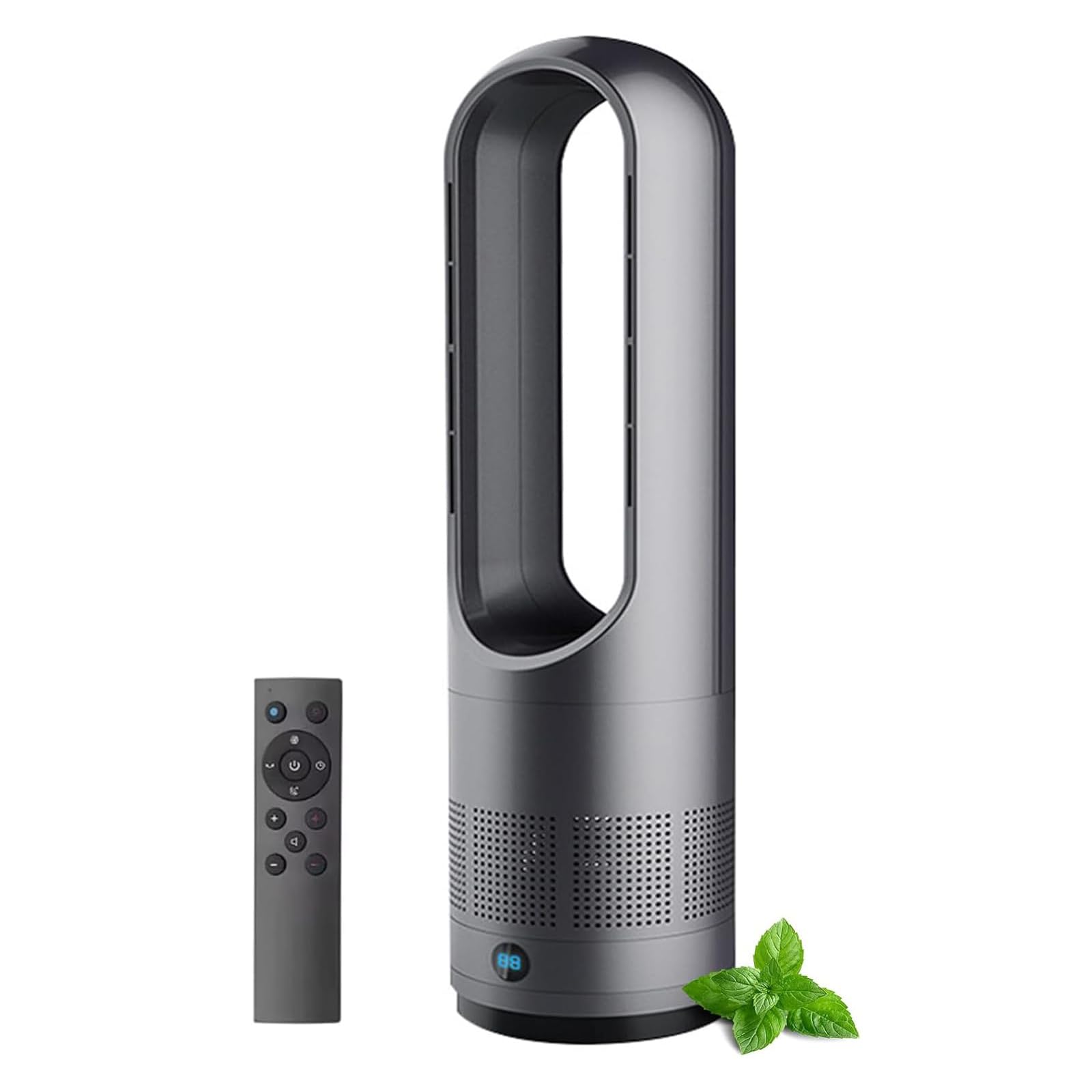 Circulateur d'air oscillant 8 vitesses avec minuterie et technologie sans lame