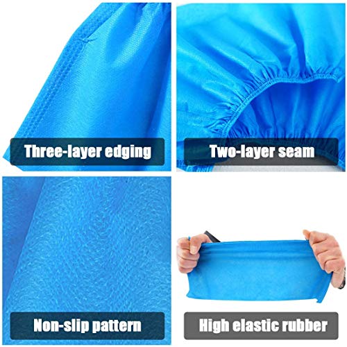 Shoe Covers Disposable Non Slip, Non Woven Fabric Boot Covers for Indoors 100 Pack (50 Pairs)