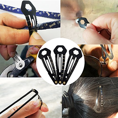 Haxtec Multi Tool Tactical Hair Clips - Multi-Functional Edc Survival Kit Christmas Gifts For Girls Women (5 Pack) #TOP5