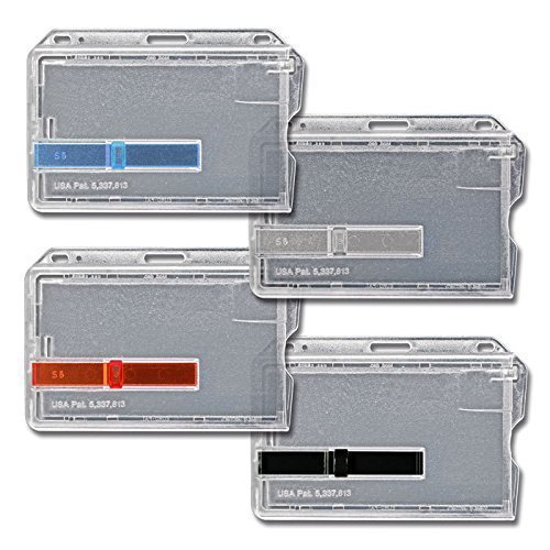 Waizmann.IDeaS Ausweis-Set Mit Jojo-Zipper Und Kartenhülle – Oval, CR80, Schwarz