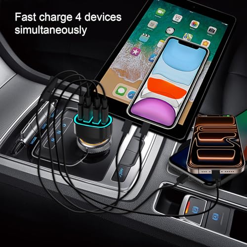 USB C Car Charger Adapter, PD 3.2 QC 5.0 Fast Charging - image 2