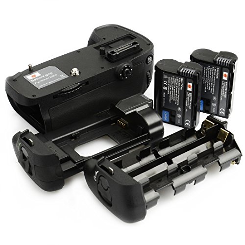Grip de batería DSTE para Nikon D600 con soporte vertical para dos EN-EL15