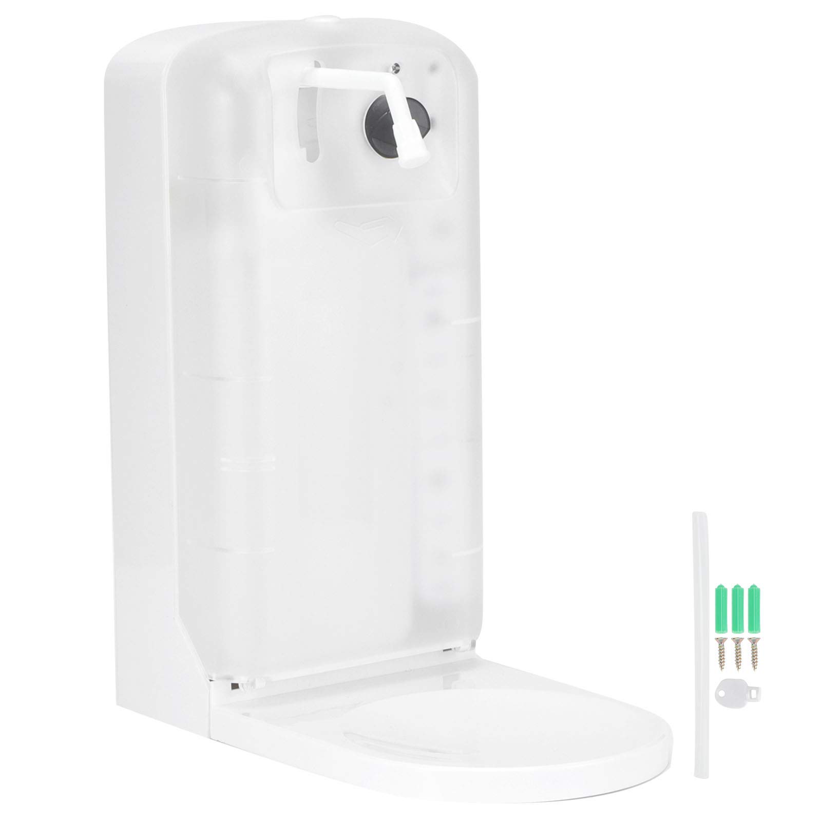 Ejoyous Dispensador de sin Contacto, Dispensador Automático de de Manos ABS de 33.8 FL Oz con Bandeja de Goteo con Sensor Infrarrojo, Montaje en Pared o Mesa para Hospital, Baño, Clínica, Oficina,