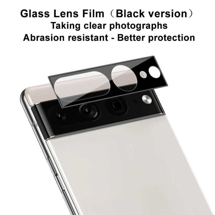 Image of Xmon Camera Lens Protector for Google Pixel 7 Pro (1 Pack) - 3D Premium Tempered Glass, Ultra-Clear, Anti-Scratch, Easy Installation - Black