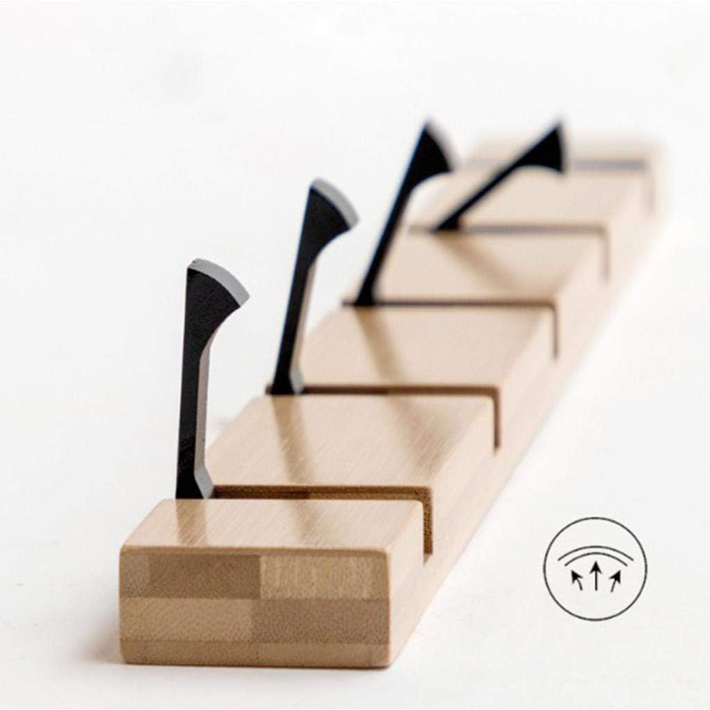 Enakshi® 3xFoldable Wall Mounted Wooden Hook Robe Clothing Towel Hanger Nature 5 Hooks|Home & Garden | Furniture | Bookcases