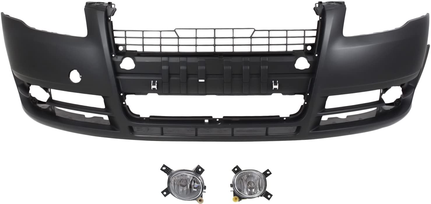 Garage-Pro Bumper Cover SET Compatible with 2005-2009 Audi A4, Fits 2007-2009 Audi S4, Fits 2005-2008 Audi A4 Quattro Sedan Front