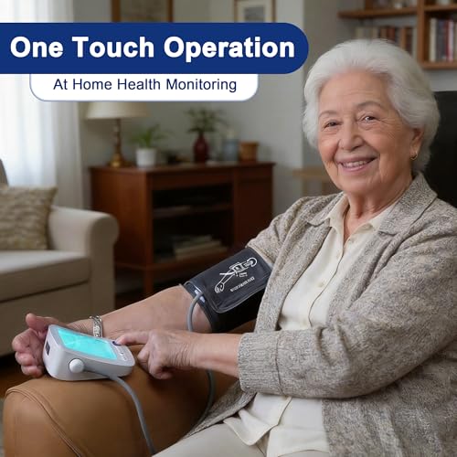 Image of Automatic Upper Arm Blood Pressure Monitor, 2 Users 90 Memory Sets Blood Pressure Machine, Irregular Hearbeat & Pulse Readings BP Monitor with Type-C 5V Cable