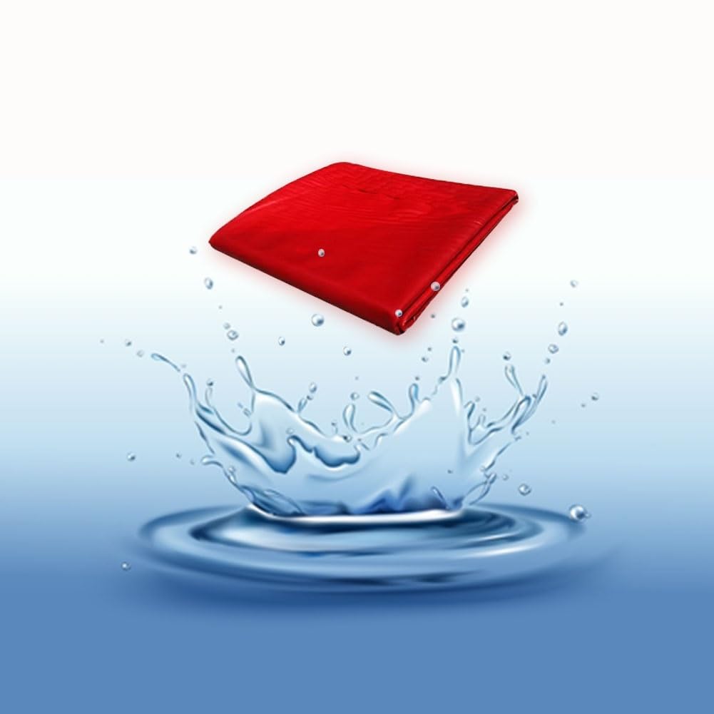 Heavy Duty Pool Membrane Pond Liner Flexible & Lightweight Impermeable Film for Reinforced Landscaping Portable & Durable 5x3m Rosso Color