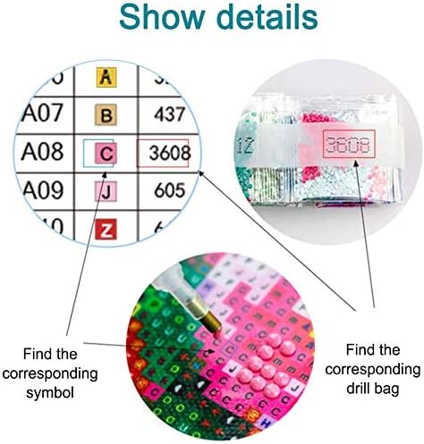 Miniatura 6 de Pintura de diamante para adultos, kit de pintura de faro, manisteee'sTower Light Lake Michigan, algo de hielo de invierno, todavía el muelle, hogar,