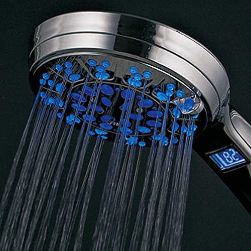 Regadera de mano LED Hotel Spa con pantalla de temperatura 4.25" miniatura 7