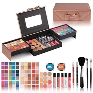 Hot Sugar Girls Makeup Kit for Teenagers, Beginner Makeup Gift Set for Women Full Makeup Kit (BRONZE)