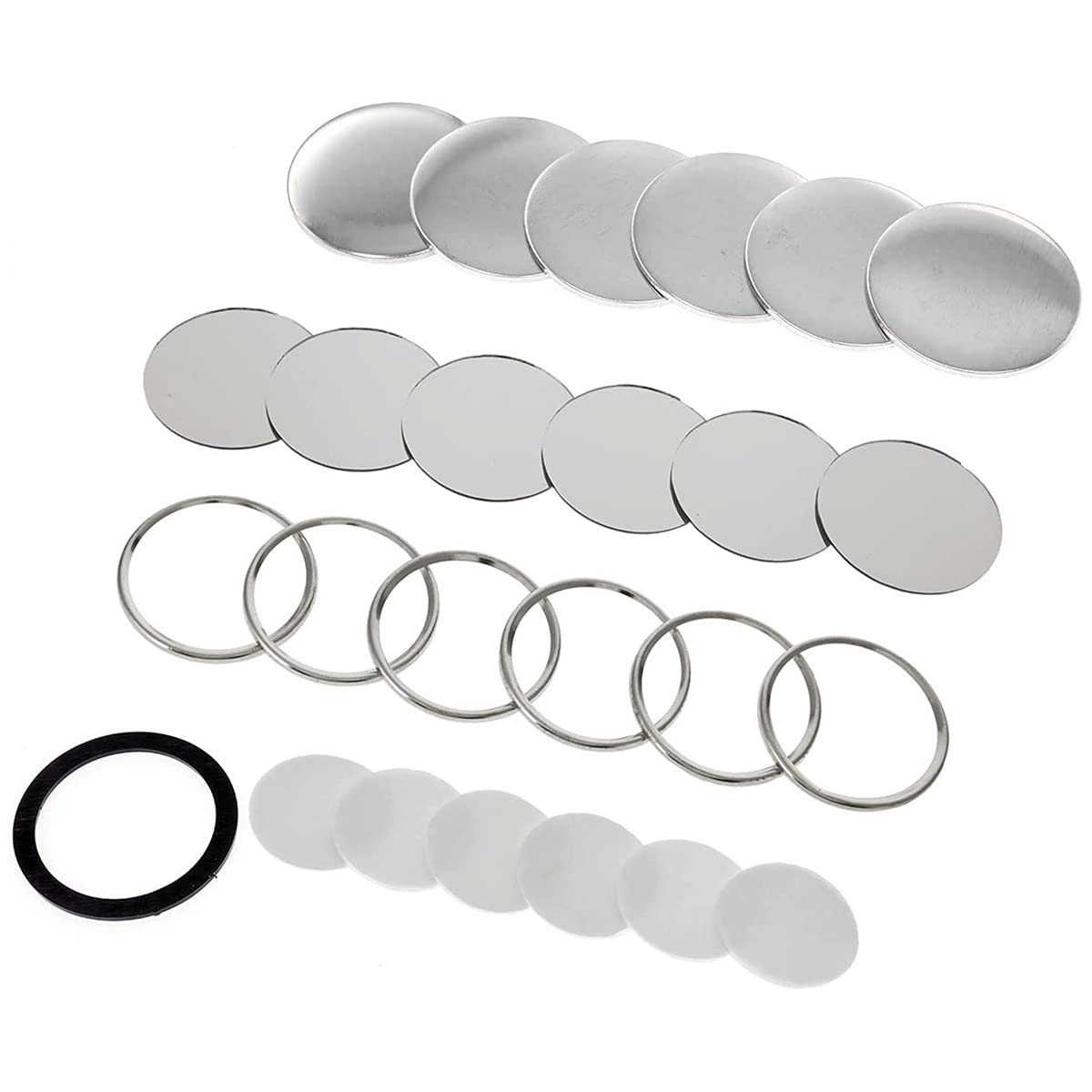 Parti for la creazione di Bottoni for Badge con Specchio Vuoto, pressa for Badge da 58 mm, Forniture for Macchine, Tasca Portatile Fai da Te,Kit per La Creazione di Bottoni