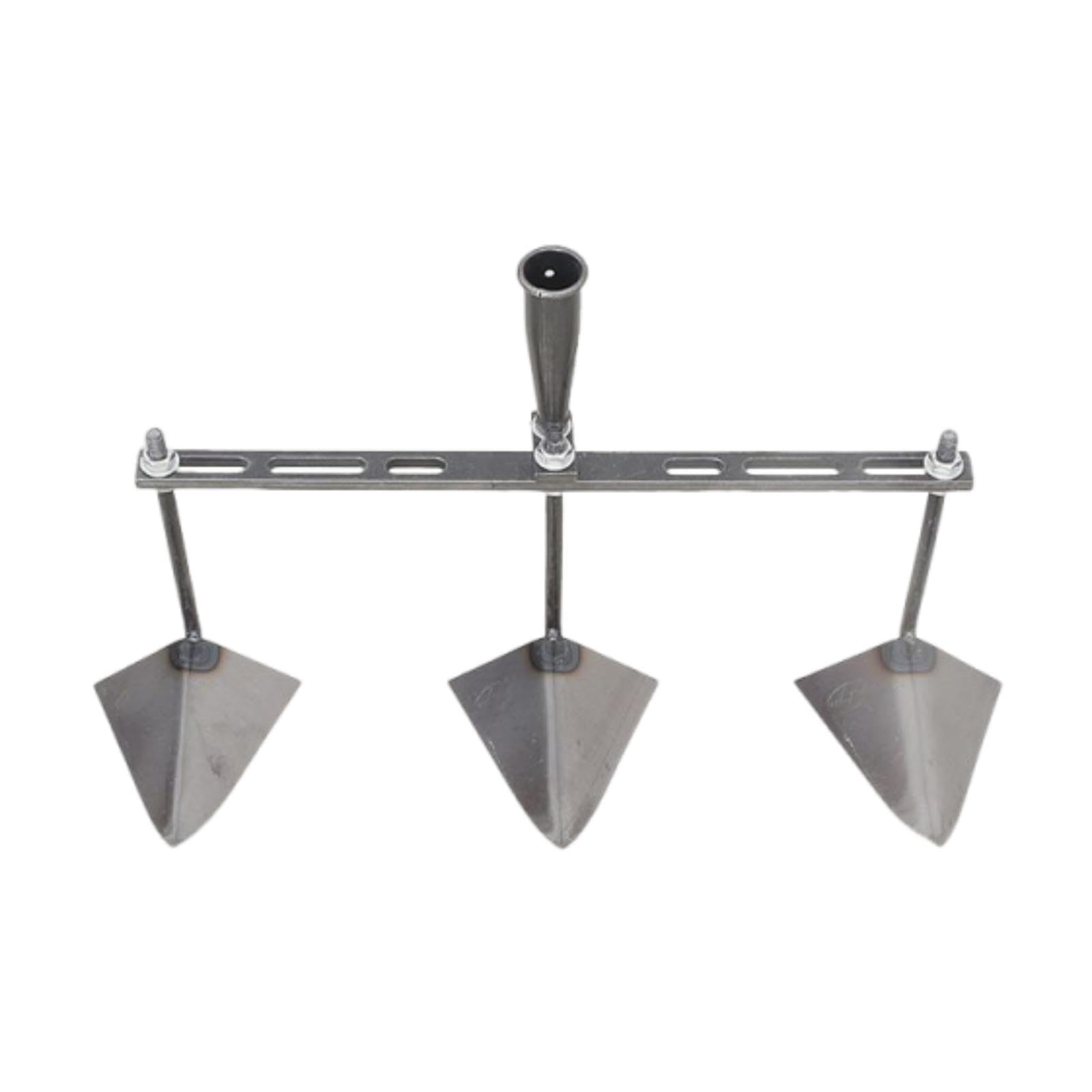 de Jardín con Cabezal Triangular, Herramienta Agrícola Manual con Distancia Ajustable para Principiantes, Bordes, 50cm Tres Cabezas