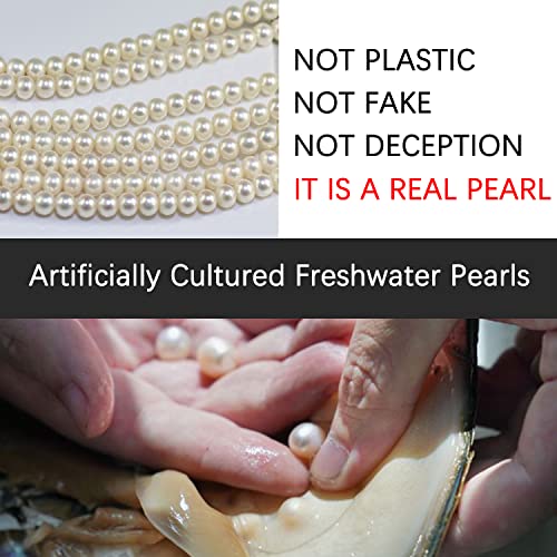 ALoveSoul 40th Birthday Gifts for Women - 4 Pearls 925 Sterling Silver Necklace for Her 4 Decade Jewelry 40 Years Old Birthday Gifts Ideas3