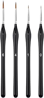 Annvchi Feine Pinsel Set,4 Acryl Pinselset Acrylfarben,Pinsel Fein,Malen Nach Zahlen Pinsel Verwendet für: Acryl-, Aquarel...