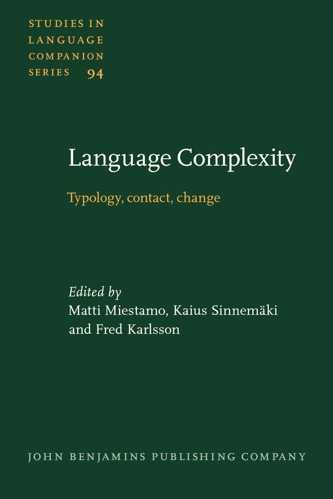 Amazon | Language Complexity: Typology, Contact, Change (Studies