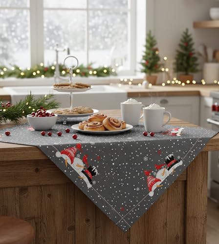 KAMACA Tischdecke Mitteldecke 85x85 cm mit filigraner Stickerei...